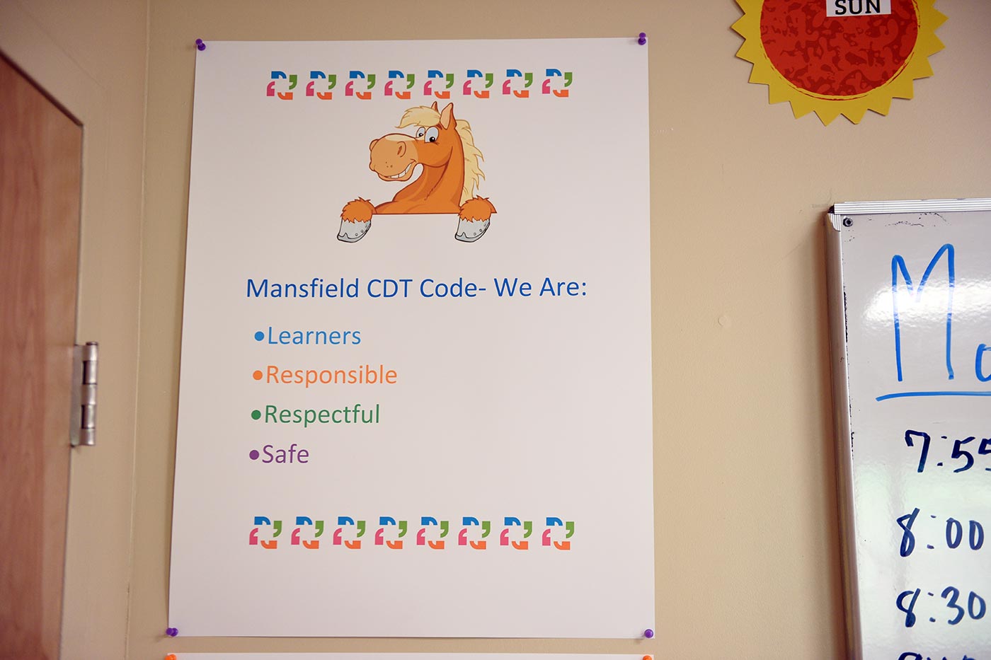 Mansfield cdt code is to be learners, responsible, respectful, safe